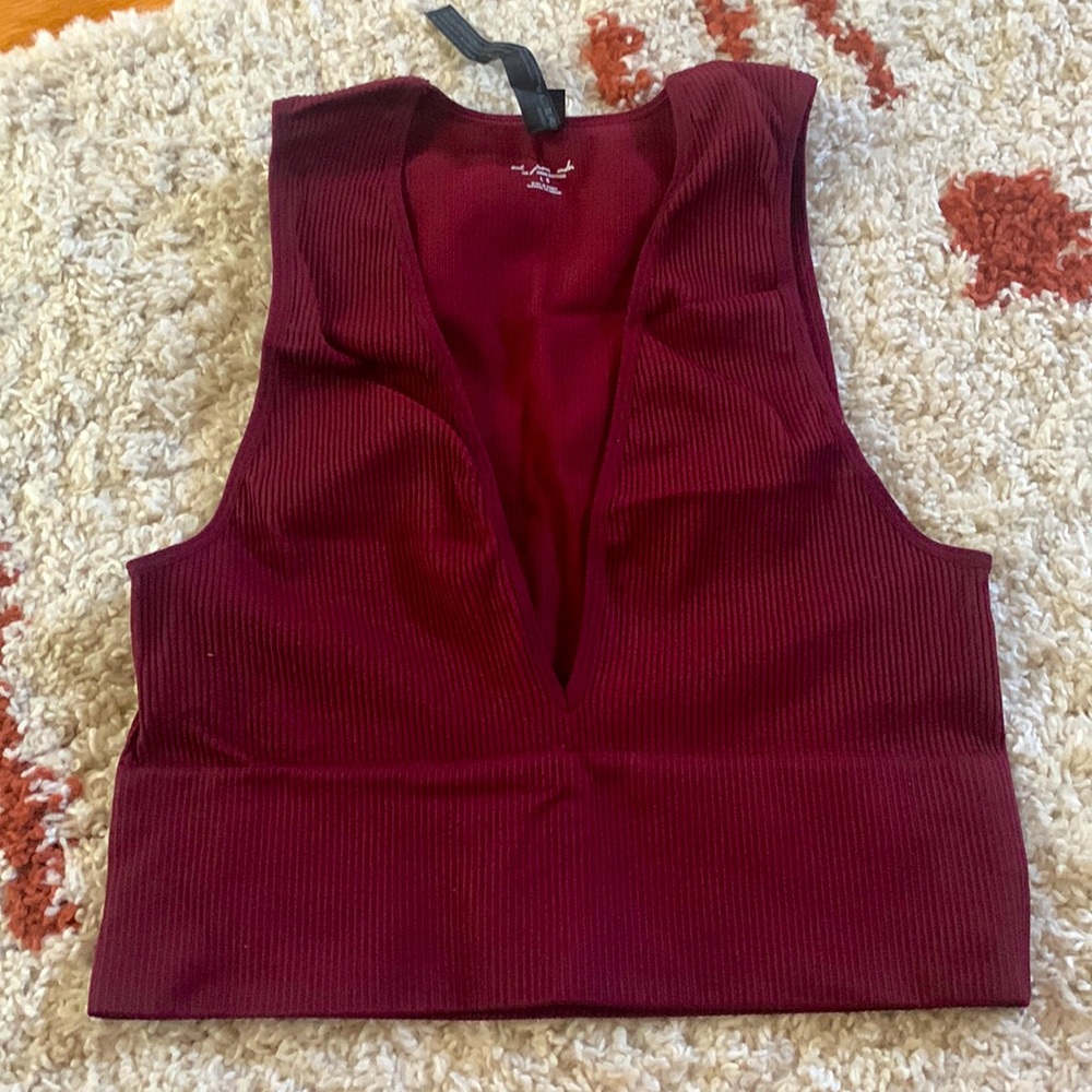 UO Hailey Seamless Plunging Top